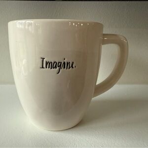 Rae Dunn by Magenta White 'Imagine' Coffee Tea Mug